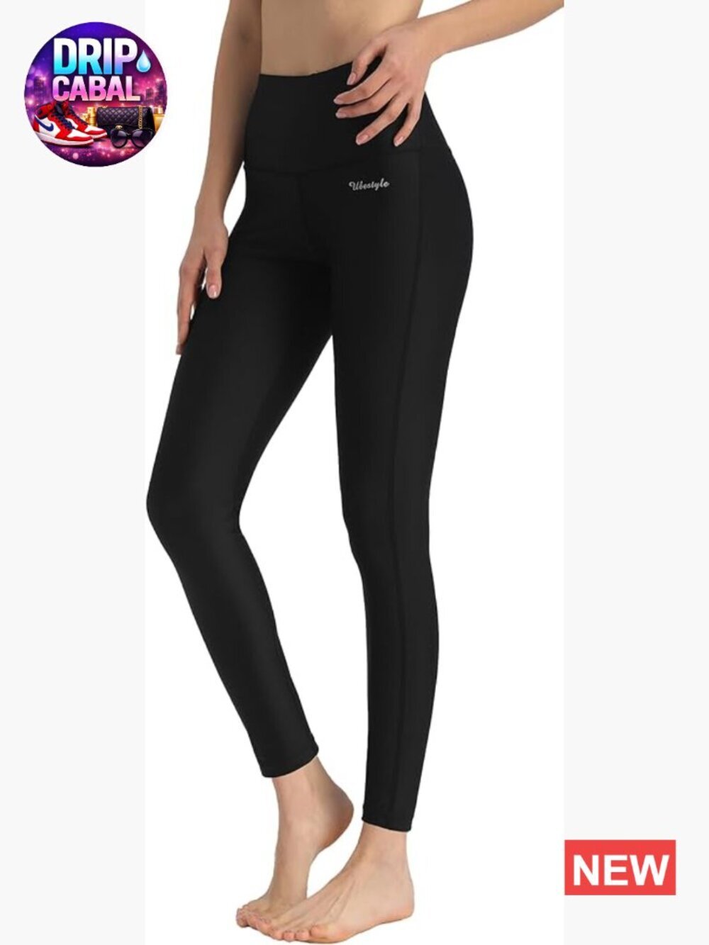High Waist Swim Leggings UPF 50+ Sun Protective Rash Guard Pants